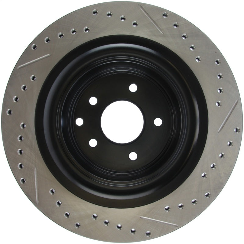 StopTech Infiniti G37 / Nissan 370Z SportStop Slotted &amp; Drilled Rear Right Rotor - 127.42101R