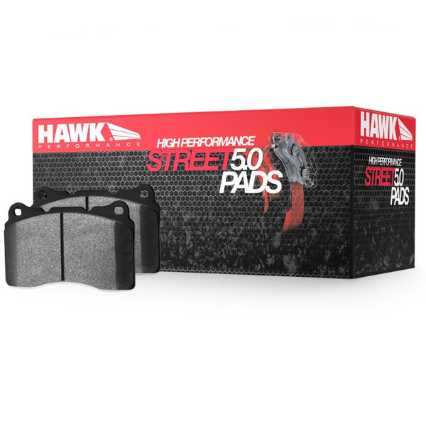 Hawk 2002-2004 Chevrolet Venture (FWD) HPS 5.0 Rear Brake Pads - HB159B.492 for 1994-2005 Mazda Miata - front view
