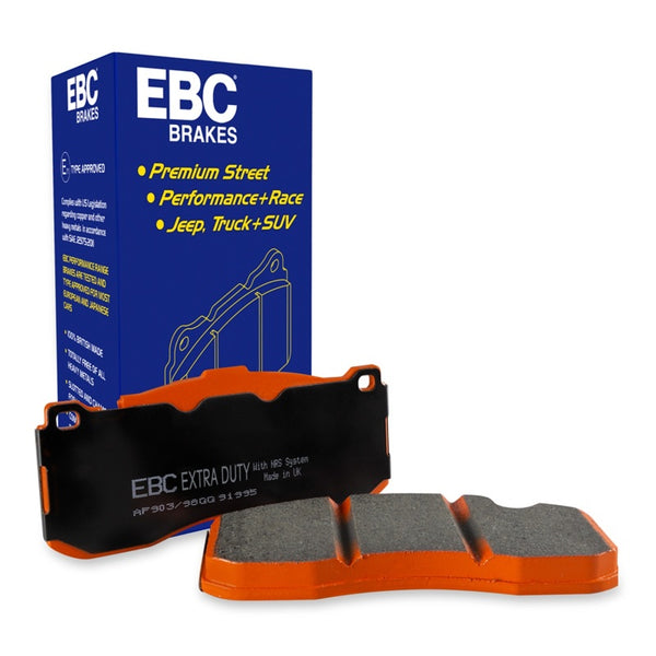 EBC 08+ Lexus LX570 5.7 Extra Duty Front Brake Pads - ED91815 for 2008-2022 Toyota Sequoia - front view