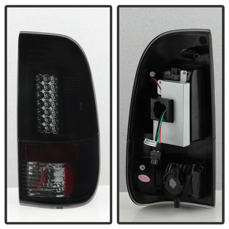 Spyder 08-16 Ford Super Duty LED Tail Lights Black Smoke ALT-YD-FS07-LED-BSM - 5083296