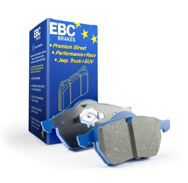 EBC 12-16 Porsche Boxster 2.7L (Cast Iron Rotors Only) Bluestuff Front Brake Pads - DP52057NDX for 2013-2016 Porsche Boxster 