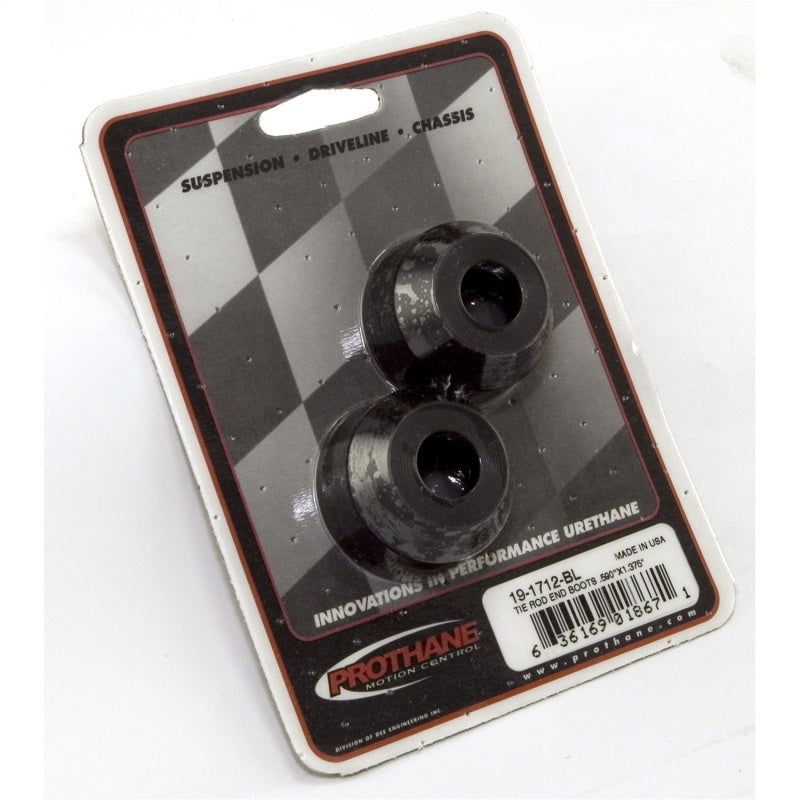Rugged Ridge Tie Rod End Dust Boots Black 46-06 Willys and Models - 19-1712BL for 1987-2006 Jeep Wrangler - front view
