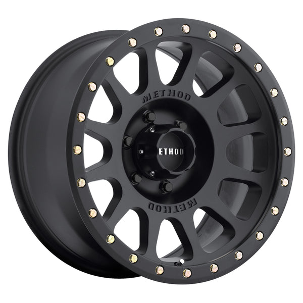 Method MR305 NV 20x9 +18mm Offset 6x135 94mm CB Matte Black Wheel - MR30529016518 by Method Wheels - front view