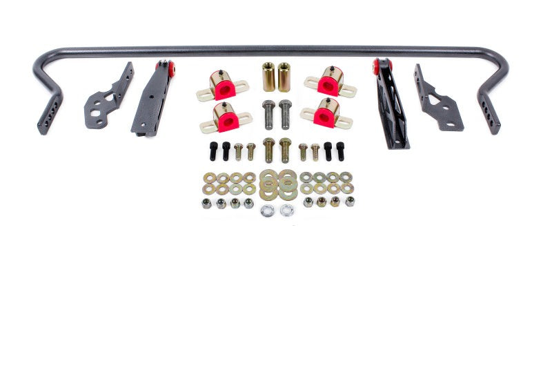 BMR 11-14 S197 Mustang Rear Hollow 25mm Adj. Sway Bar Kit w/ Bushings - Black Hammertone - SB042H