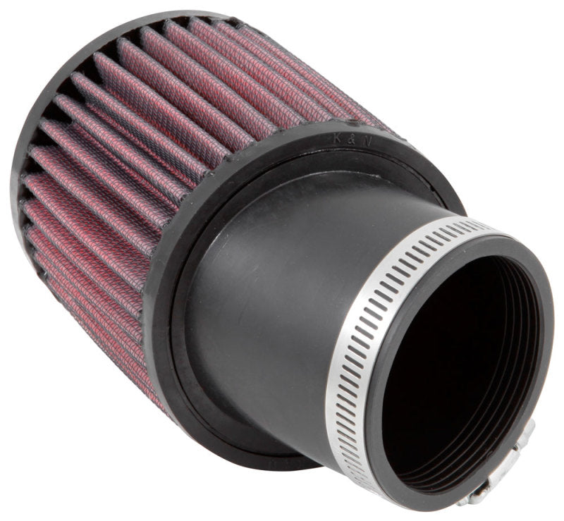 K&N Filter Universal Rubber Round Straight Filter 20 Deg Angled 2-7/16in Flange 3-3/4in OD 4in H - RU-1750