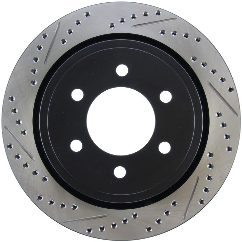 StopTech 10-20 Ford F-150 Slotted & Drilled Sport Brake Rotor - Rear Right - 127.65135R