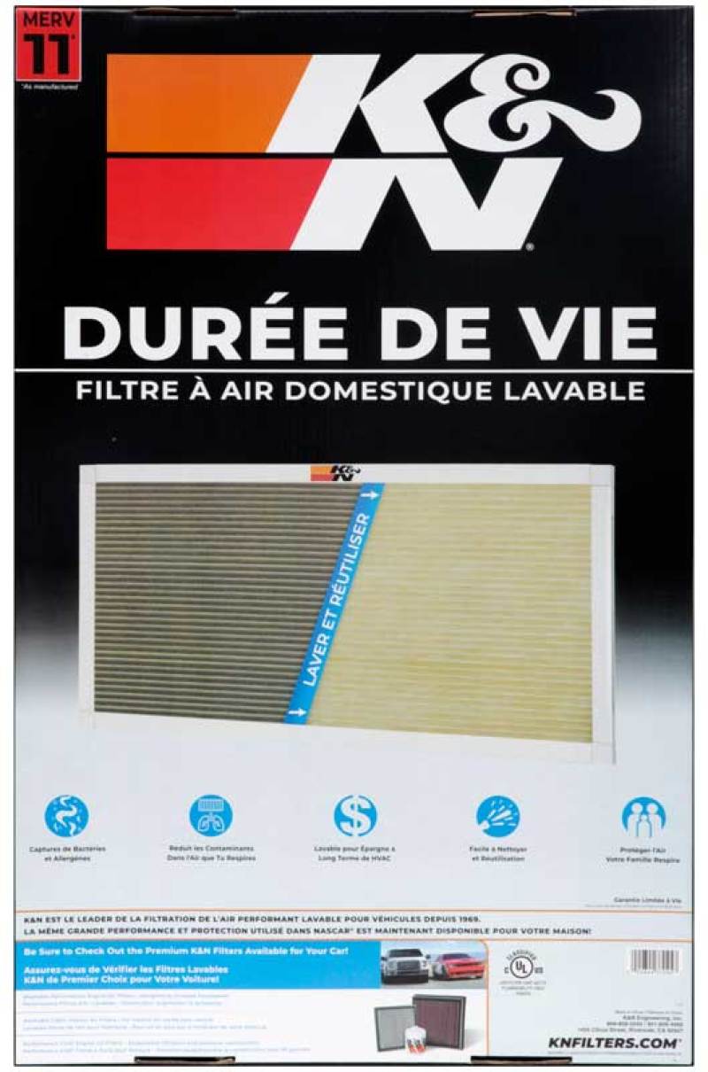 K&N HVAC Filter - 16 x 25 x 1 - HVC-11625