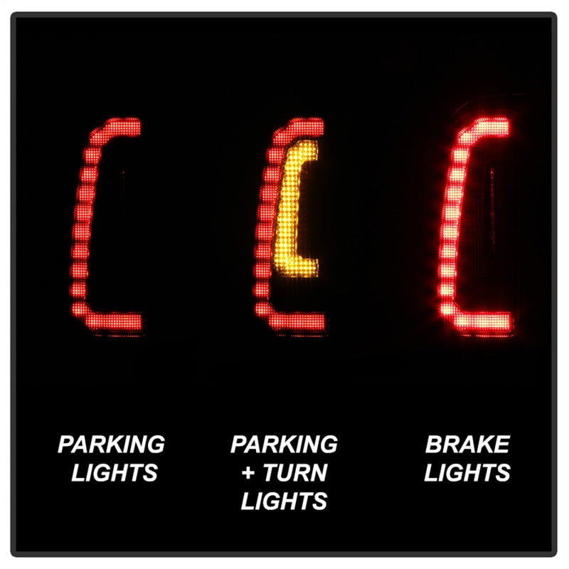 Spyder 05-15 Toyota Tacoma LED Tail Lights (Not Compatible w/OEM LEDS) - Smoke ALT-YD-TT05V2-LB-BSM - 5085474