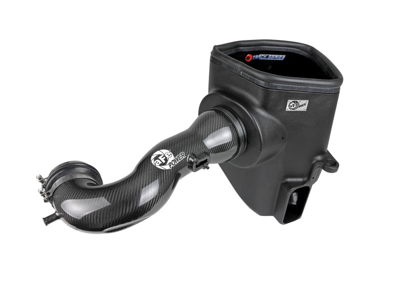 aFe 19-21 GM Trucks 5.3L/6.2L Track Series Carbon Fiber Cold Air Intake System W/ Pro Dry S Filters - 57-10015D