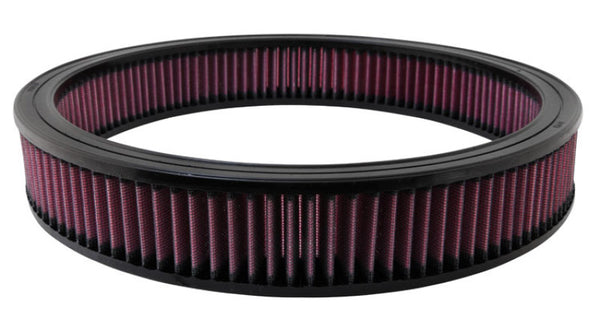 K&N Round Air Filter 14in OD / 12in ID / 2.313in Height - E-3740 for 1979-1980 Peugeot 604 - front view