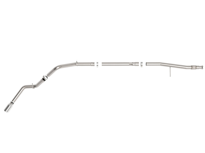 aFe Large Bore-HD 3in 409SS DPF-Back 20-21 GM Trucks L6-3.0L (td) LM2 - Polished Tip - 49-44128-P