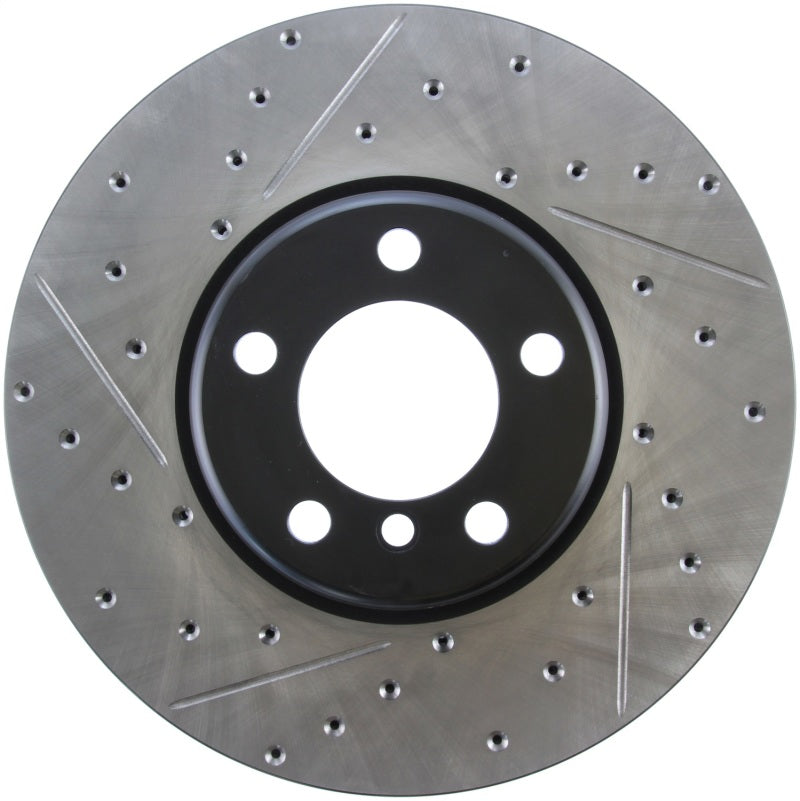 StopTech BMW 12-15 335i / 2014 428i / 2015 235i/228i Front Right Slotted &amp; Drilled Sport Brake Rotor - 127.34140R