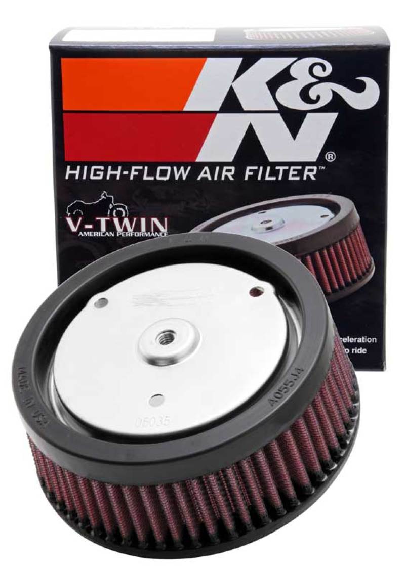 K&N Replacement Air Filter 5.5in Top OD x 6in Base OD x 2.313in H for Harley Davidson - HD-0818 for 2016-2017 Harley Davidson