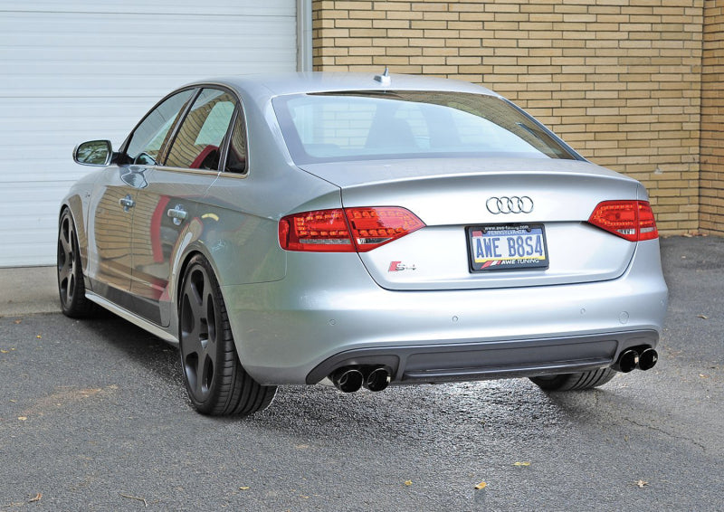 AWE Tuning Audi B8 / B8.5 S4 3.0T Track Edition Exhaust - Chrome Silver Tips (90mm) - 3020-42020