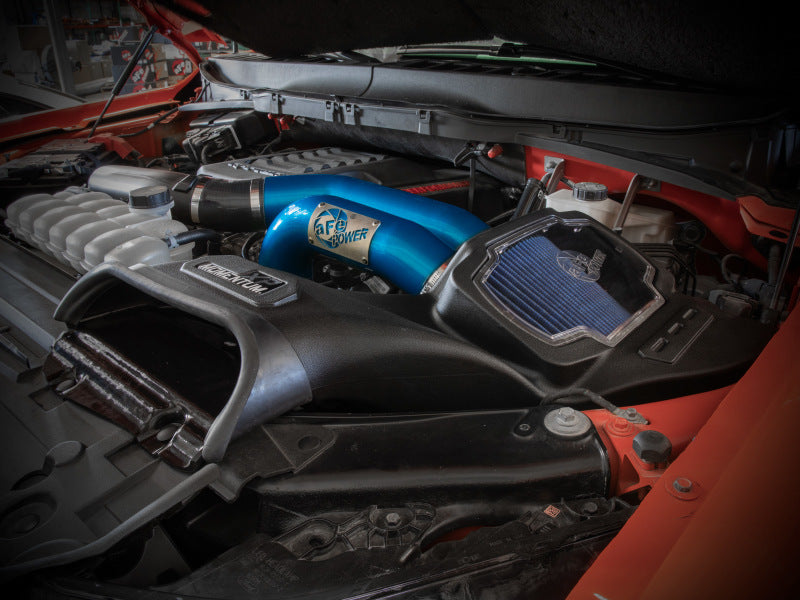 aFe 21-22 Ford F-150 Raptor V6-3.5L(tt) Momentum XP Cold Air Intake System - Blue w/ Pro 5R Filter - 50-30072RL