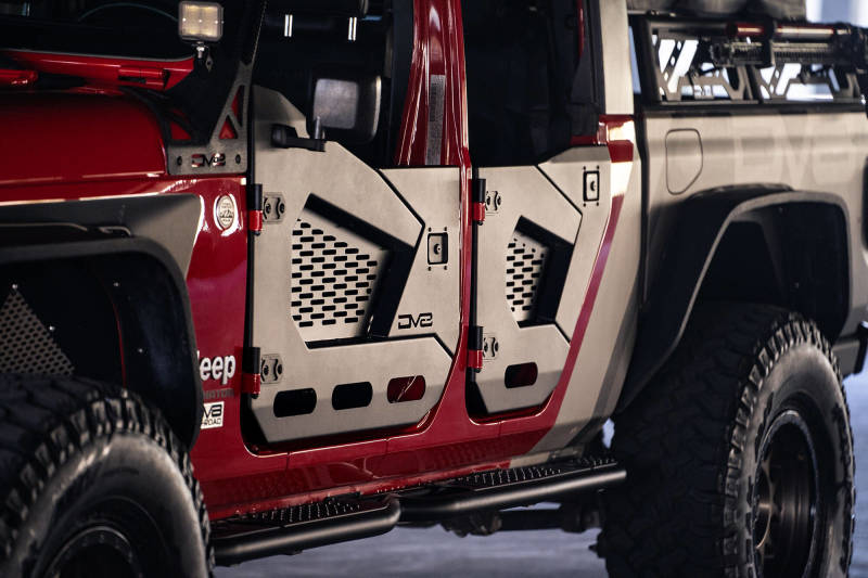 DV8 Offroad 18-25 Jeep Wrangler JL/JT Spec Series Half Doors - Front Set - HDJL-02F