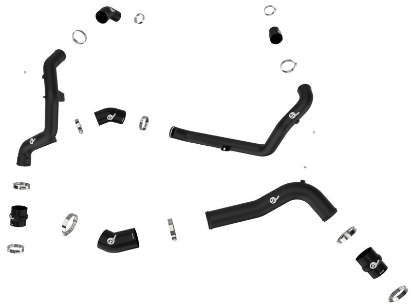 aFe 22-23 Ford Explorer BladeRunner Aluminum Hot and Cold Charge Pipe Kit - Blk - 46-20674-B