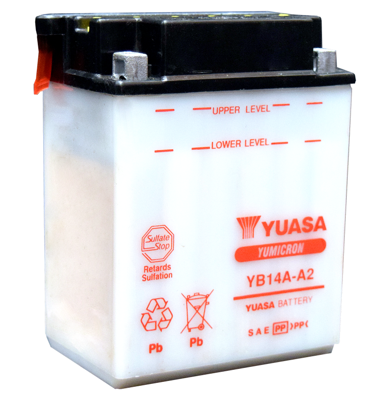 Yuasa YB14A-A2 Yumicron CX 12 Volt Battery - YUAM2214AIND by Yuasa Battery