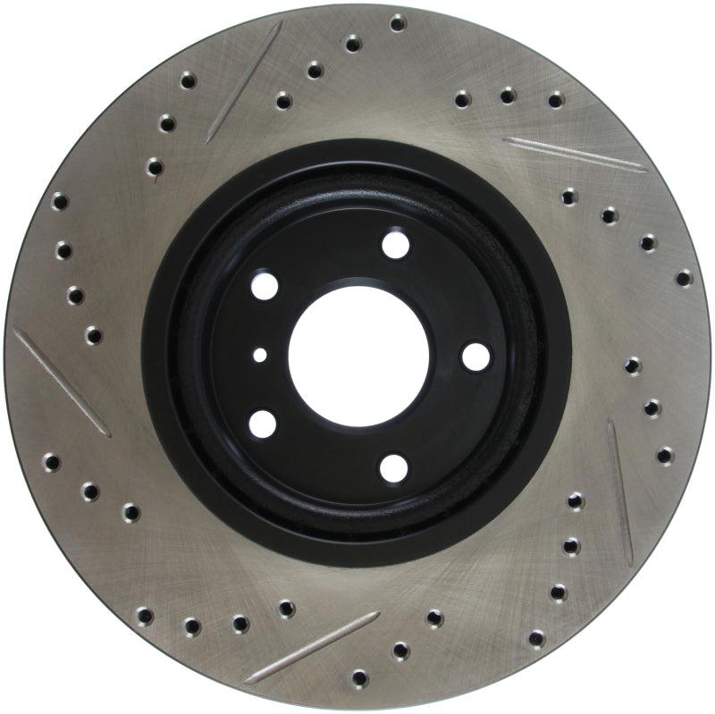 StopTech 06-07 350Z / 05-07 G35 exp Sport/ 06-07 G35X SportStop Slotted &amp; Drilled Front Left Rotor - 127.42080L