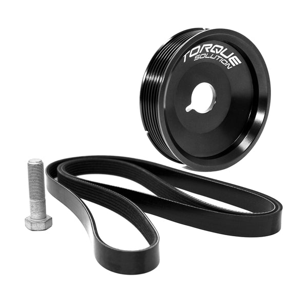 Torque Solution Underdrive Crank Pulley Kit Porsche Boxster/Cayman/996/997 w/AC (Excl Turbo Engines) - TS-POR-458AC for 1998-