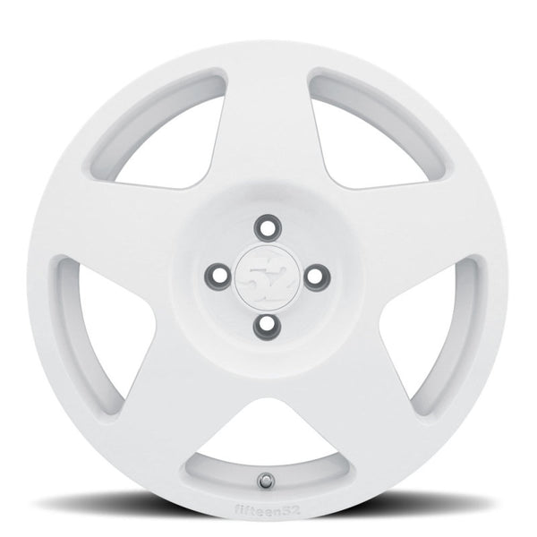 fifteen52 Tarmac 17x7.5 4x108 42mm ET 63.4mm Center Bore Rally White Wheel - TARRW-77548+42 for 2014-2019 Ford Fiesta ST - fr