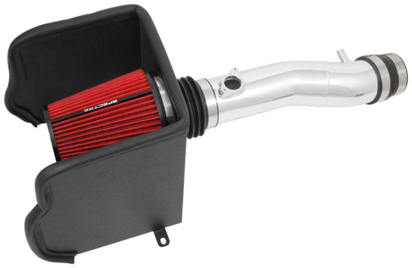 Spectre 16-18 Toyota Tacoma V6-3.5L F/I Air Intake Kit - Polished w/Red Filter - 9060 for 2016-2023 Toyota Tacoma - front vie