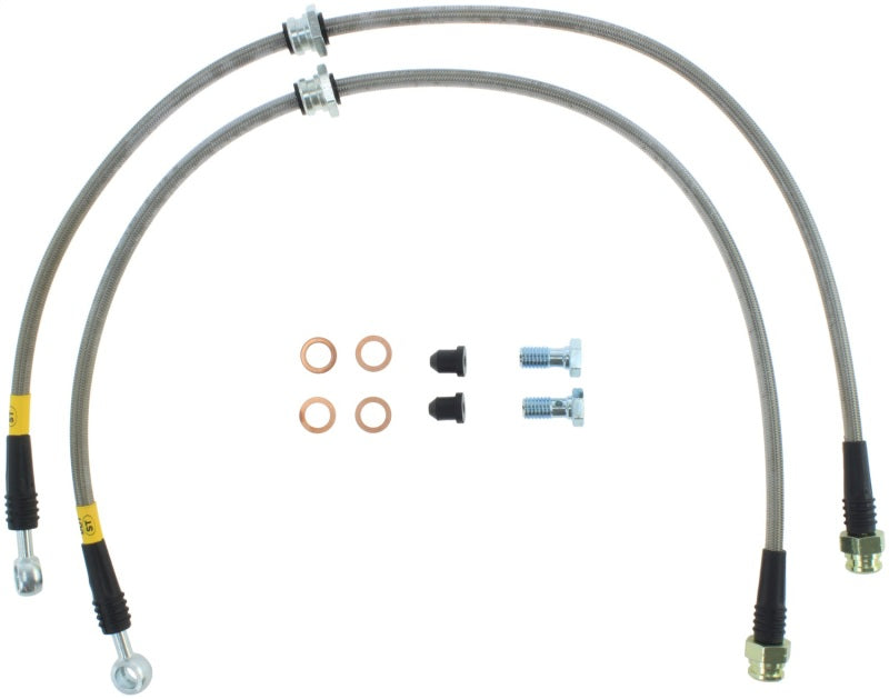 StopTech 2015 VW Golf (MK7) Front Stainless Steel Brake Line Kit - 950.33026