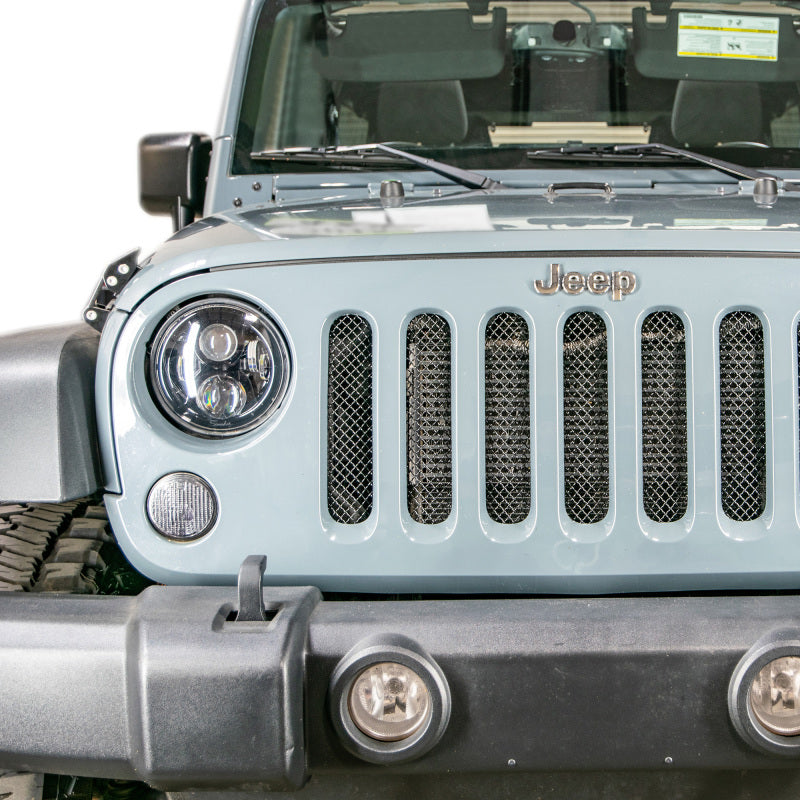 DV8 Offroad 2007-2018 Jeep JK Black Mesh Grille - D-JP-190010-BK