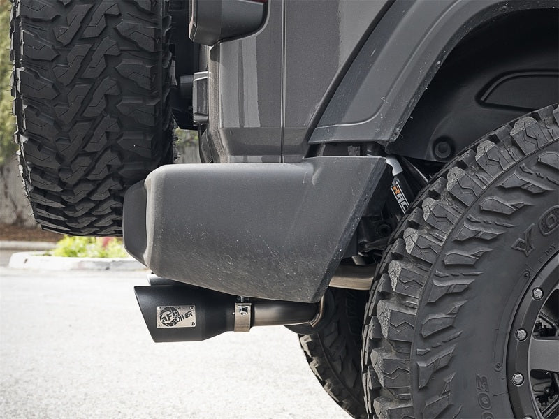 aFe Rebel Series 2.5in 409 SS Axle-Back Exhaust w/ Black Tips 2018+ Jeep Wrangler (JL) V6 3.6L - 49-48067-B