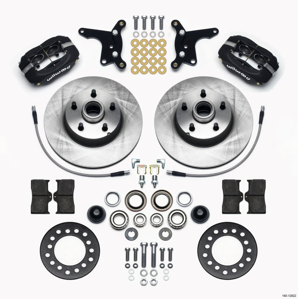 Wilwood Forged Dynalite Front Kit 11.28in 1 PC Rotor&Hub Ford 1954-1956 - 140-12922 by Wilwood