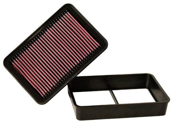 K&N 08-09 Evo X Drop In Air Filter - 33-2392 for 2008-2015 Mitsubishi Lancer - front view