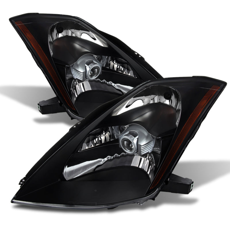Xtune Nissan 350Z 03-05 Crystal Headlights Xenon/Hid Model Only Black HD-JH-N350Z-HID-BK - 9023989