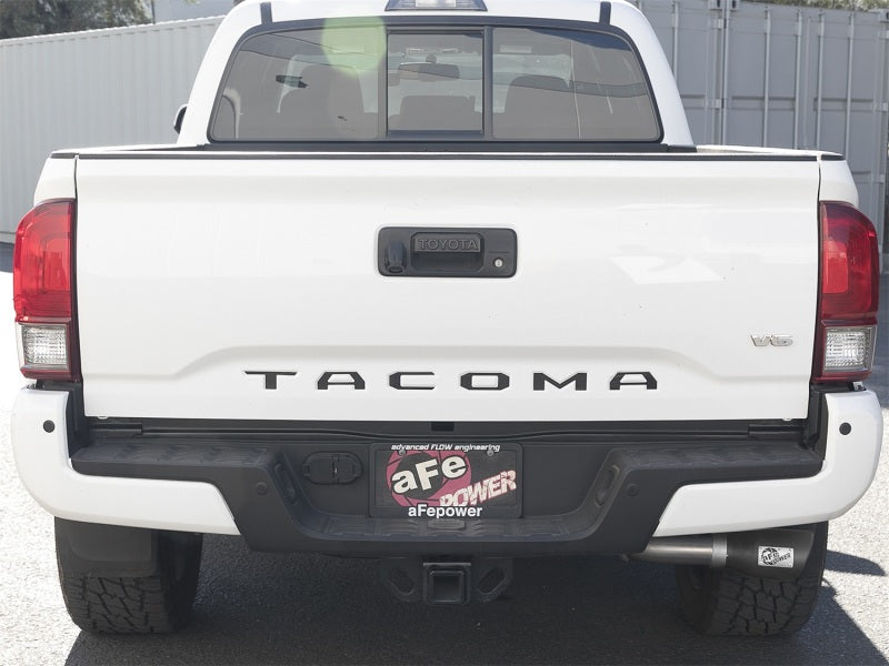 aFe MACH Force-Xp 2-1/2in 304 SS Cat-Back Exhaust w/Black Tips 2016+ Toyota Tacoma L4-2.7L / V6-3.5L - 49-46042-B