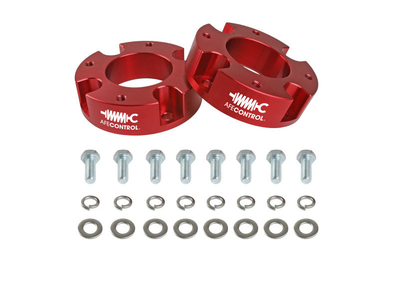 aFe CONTROL 2.0 IN Leveling Kit 07-21 Toyota Tundra - Red - 416-72T002-R