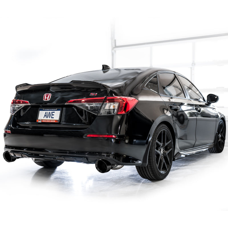 AWE Tuning 22+ Honda Civic Si/Acura Integra Track Edition Catback Exhaust - Dual Diamond Black Tips - 3020-33331