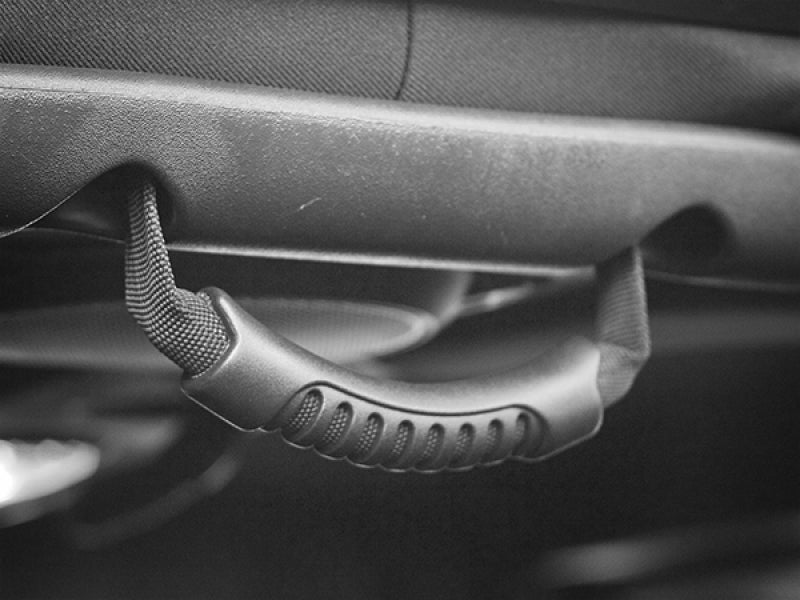 Rugged Ridge Rear Side Grab Handles Black 07-18 Jeep Wrangler Unlimited JK - 13305.14 for 2007-2018 Jeep Wrangler - front vie