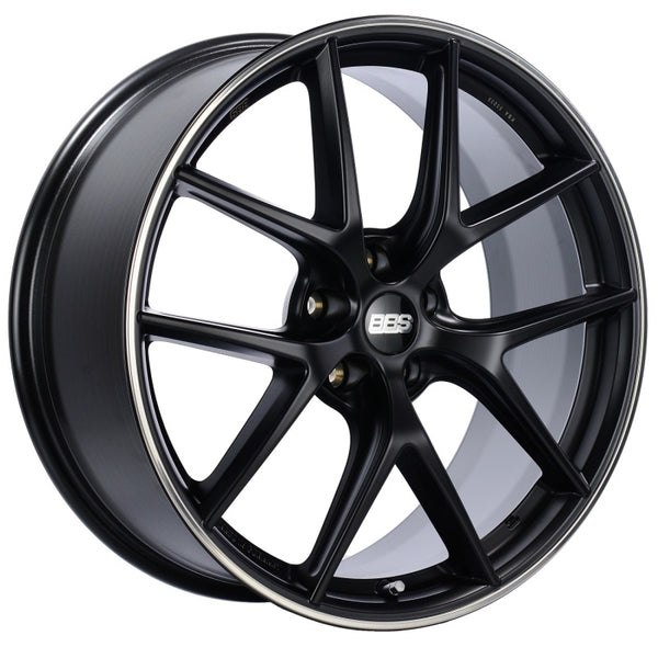 BBS CI-R 20x11.5 5x120 ET52 Satin Black Rim Protector Wheel -82mm PFS/Clip Required - CI0801BPO by BBS - front view