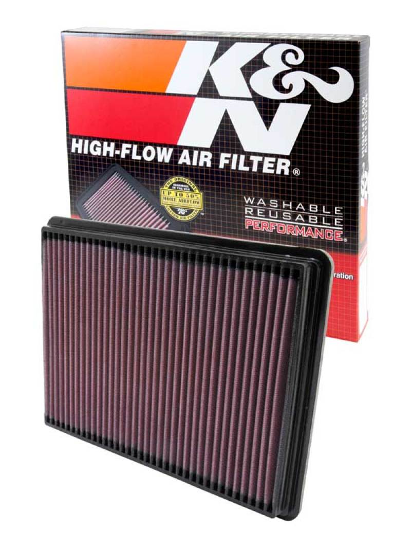 K&N 99-08 Pontiac / 00-05 Chevy / 99-05 Buick Drop In Air Filter - 33-2141-1