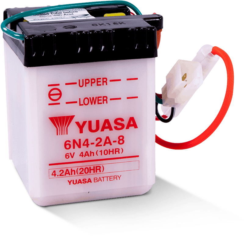Yuasa 6N4-2A-8 Conventional 6 Volt Battery - YUAM2648A