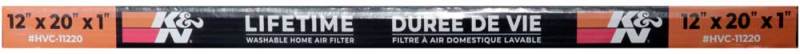 K&N HVAC Filter - 12 X 20 X 1 - HVC-11220