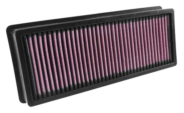 K&N Replacement Panel Air Filter for 2014 BMW 535D L6 3.0L DSL - 33-3028 for 2014-2018 BMW X5 - front view