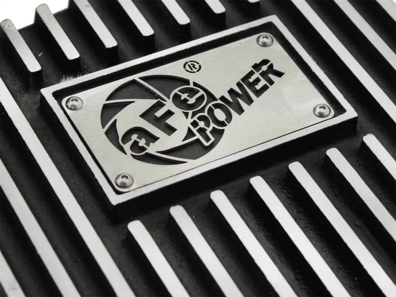 aFe Power Transmission Pan Black Machined 09-14 Ford 6R80 F-150 Trucks - 46-70172