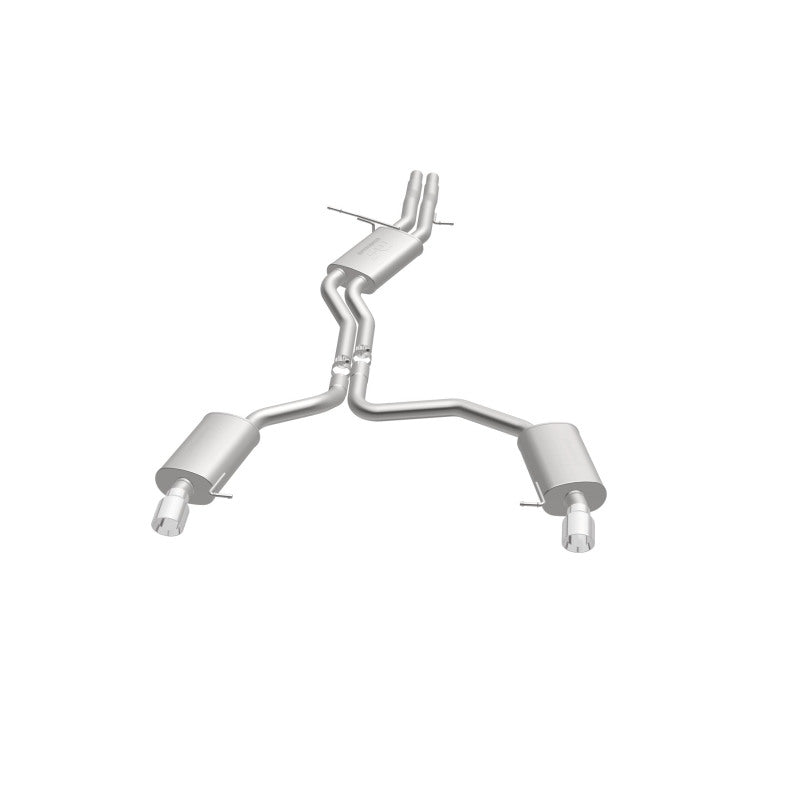 MagnaFlow Sys C/B 12-15 Audi A6 / A7 3.0L V6 SS 2.5in Dual Split Rear Ext 4in Tips - 19159