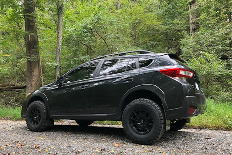Rally Armor 18-22 Subaru Crosstrek Lift/AT Black UR Mud Flap w/ Blue Logo - MF46-LTUR-BLK/BL