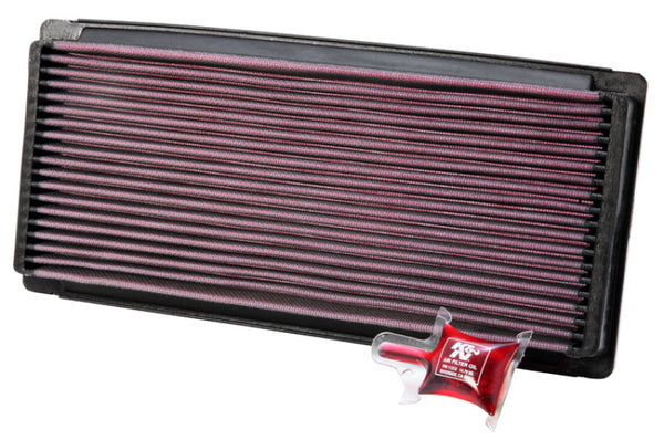 K&N 97-96 Ford 4.9L/5.0L / 87-97 5.8L/7.5L Drop In Air Filter - 33-2023 for 1987-1997 Ford F 350 - front view