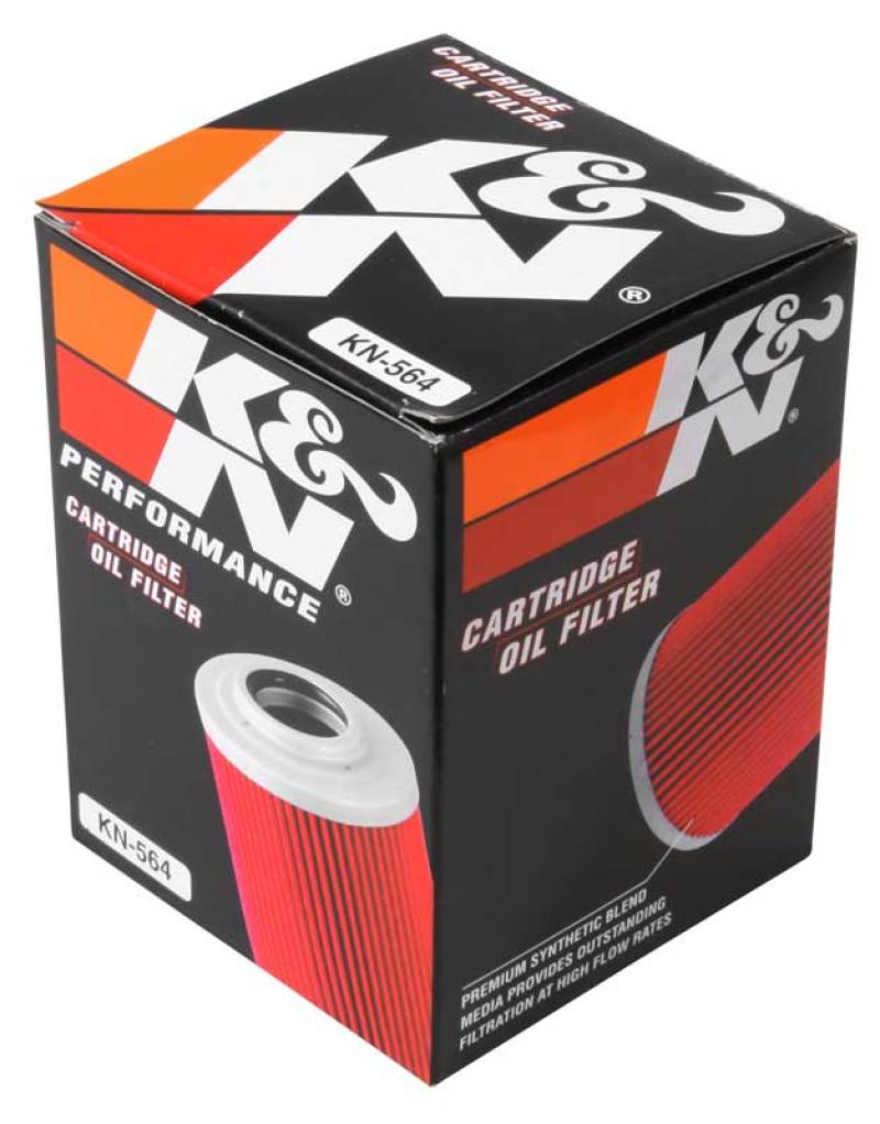 K&N Can/AM Spyder RT 998/ Buell 1125R -2.2219in OD x 0.969in ID x 3.813in H Oil Filter - KN-564