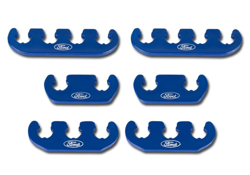 Ford Racing Wire Dividers 4 to 3 to 2 - Blue w/ White Ford Logo - 302-637