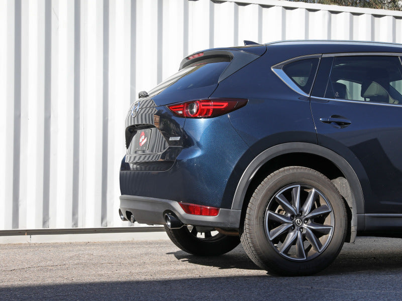 aFe Takeda 17-24 Mazda CX-5 2.5L (t) 2.5in. SS Axle-Back Exhaust System w/Black Tips - 49-37021-B