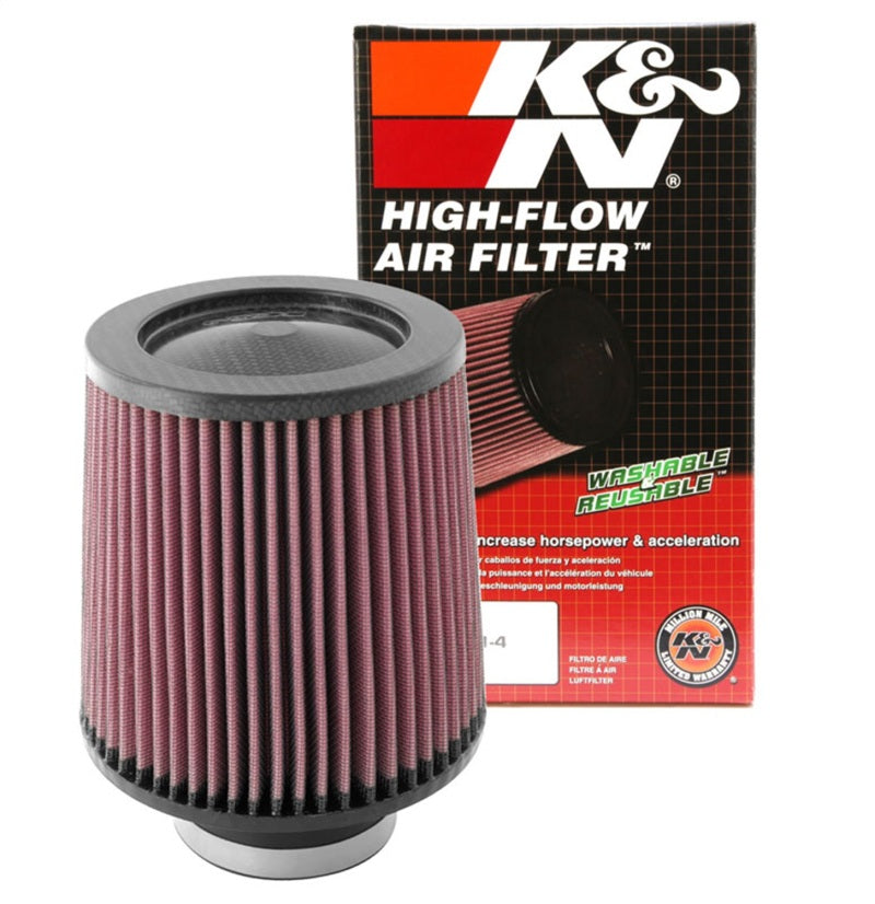 K&N Round Tapered Universal Air Filter 3 inch Flange 6 inch Base 5 inch Top 6 inch Height - RF-1047