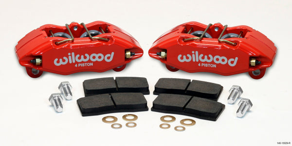 Wilwood DPHA Front Caliper & Pad Kit Red Honda / Acura w/ 262mm OE Rotor - 140-13029-R for 1990-2015 Honda Civic
